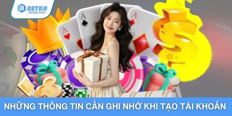 Những thông tin cần ghi nhớ khi tạo tài khoản hội viên