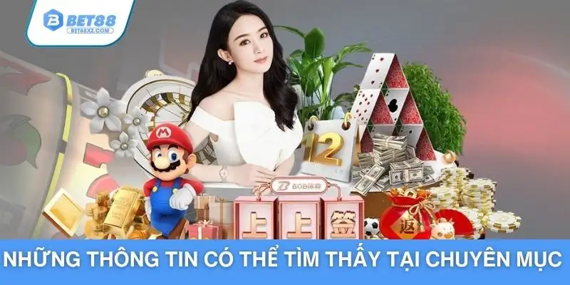 Những thông tin có thể tìm thấy tại chuyên mục 
